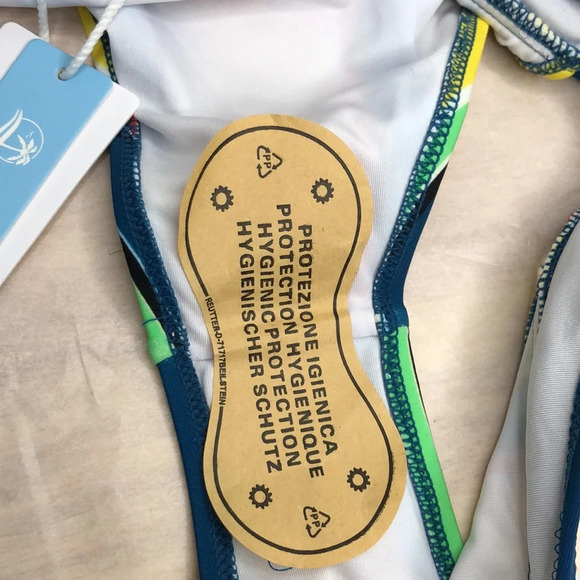 CUPSHE Bikini Bottom Women’s Size Medium Striped New With Tags Swimwear Summer - Picture 5 of 8